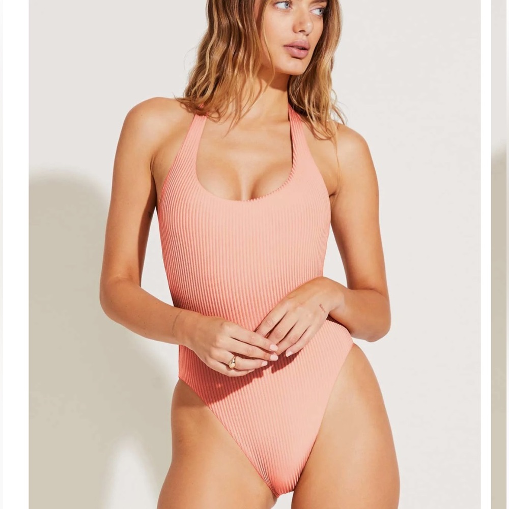 Vitamin A Alia One-Piece EcoRib Coral Small